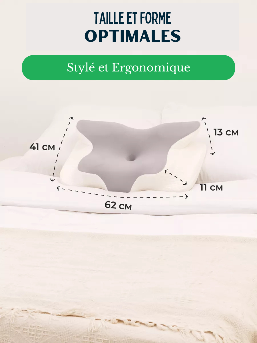 Oreiller ergonomic anti-douleurs aux CERVICALES